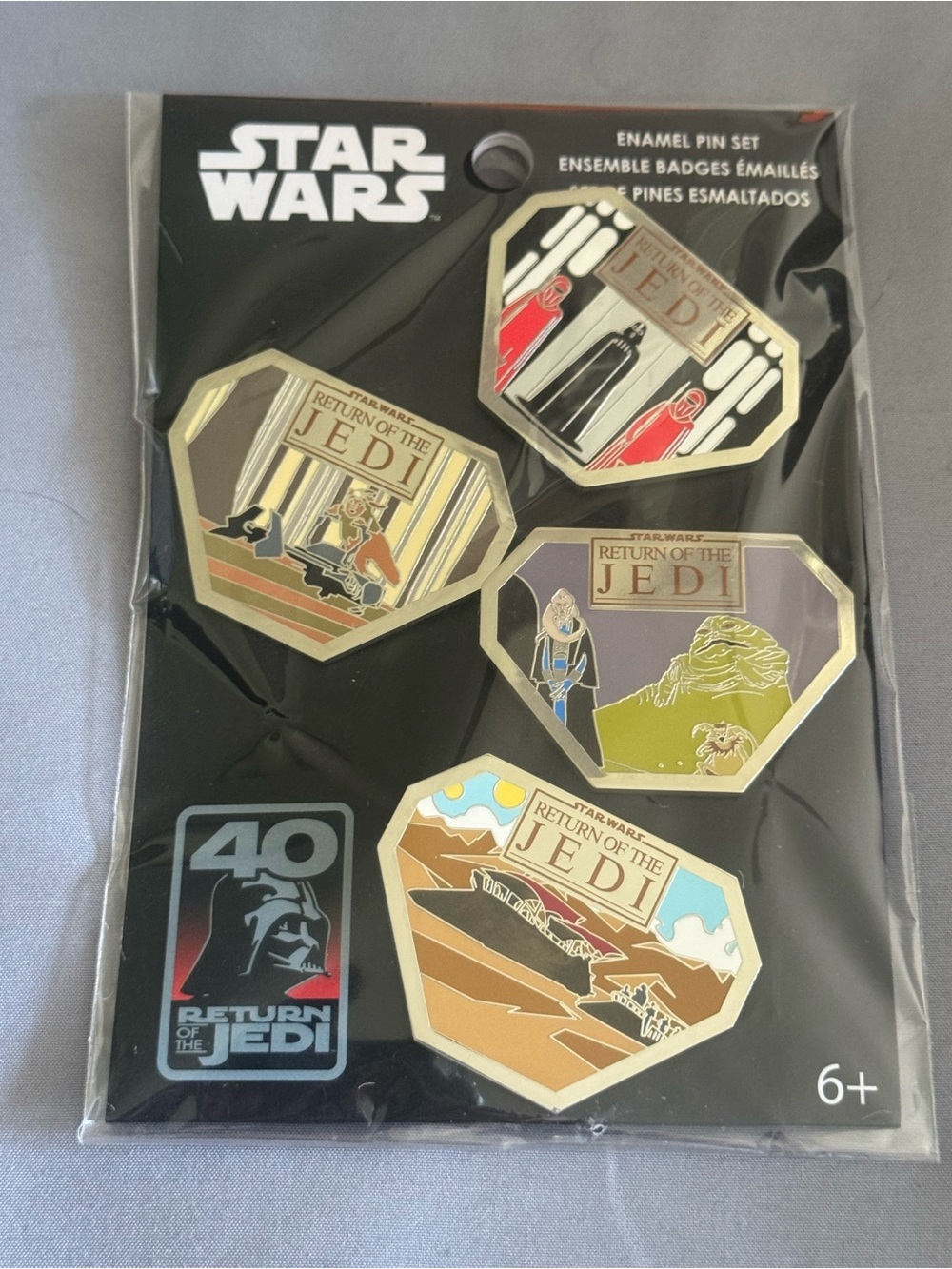 Disney Star Wars: Return of the Jedi 40th Anniversary Pin Set NEW SEALED Funko